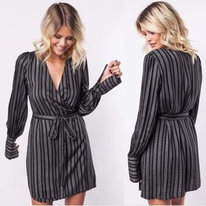Boutique Wrap Tie Dress